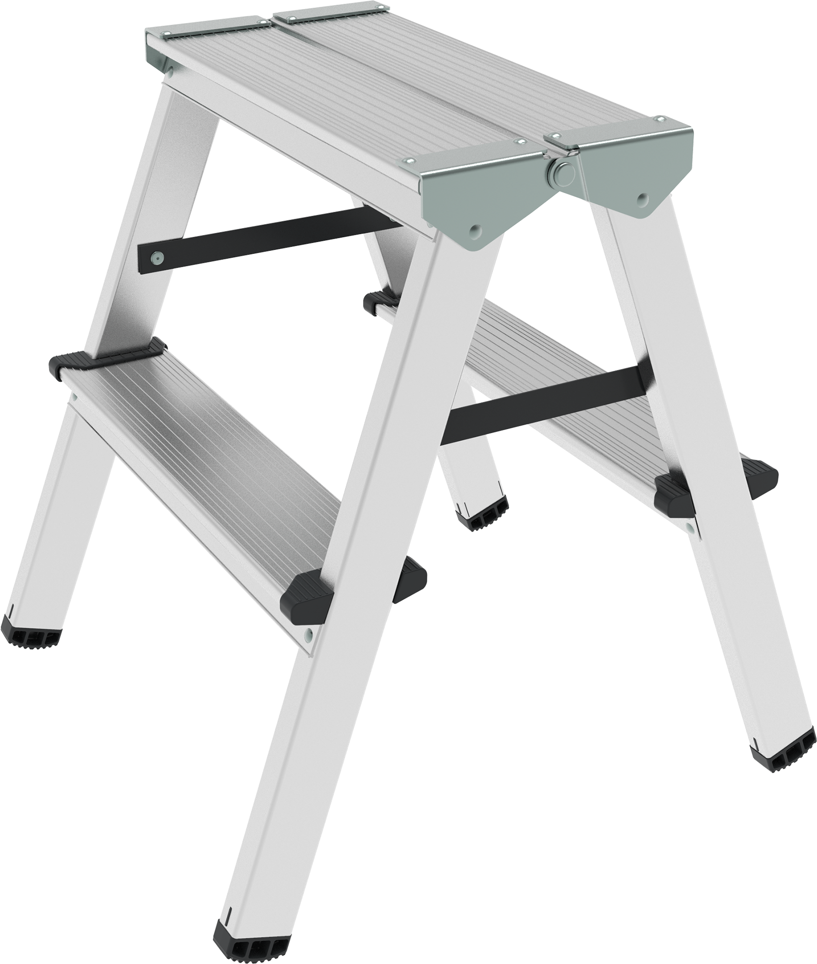 фото Двухсторонняя стремянка Новая Высота 2х2 ступени 1120202