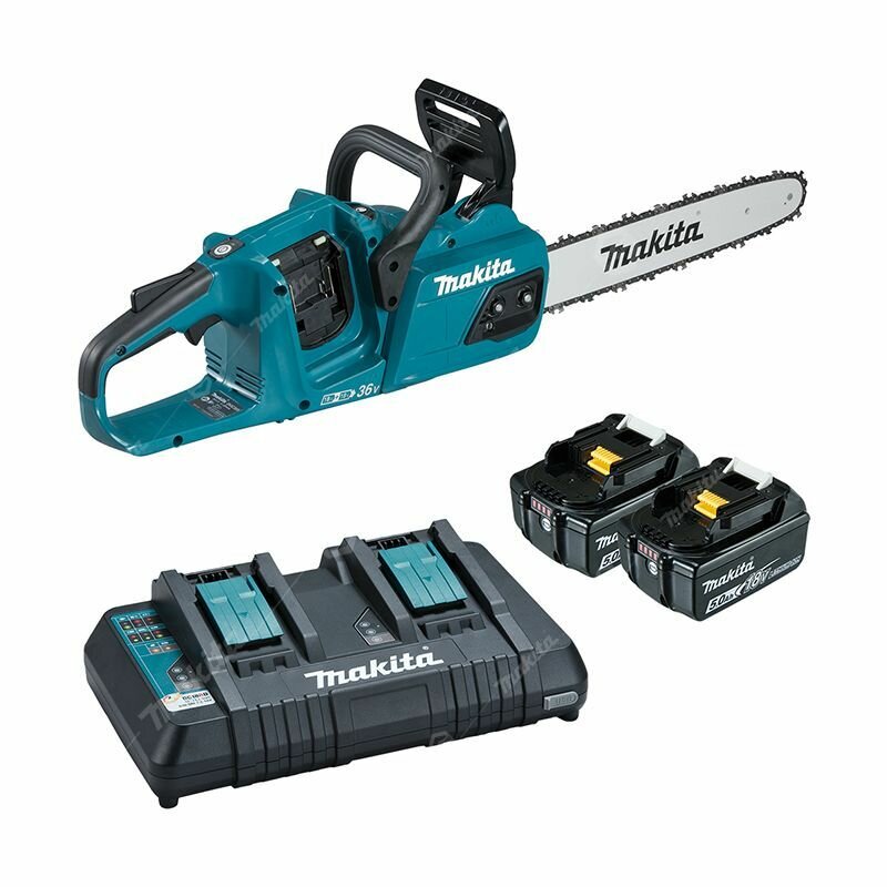 Аккумуляторная цепная пила MAKITA DUC355PT2 (2xBL1850B, DC18RD)