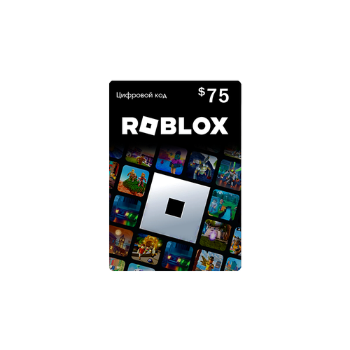 Карта оплаты Roblox 75 USD USA [Цифровая версия] (Roblox; Mac, PC, Xbox, Xbox, Смартфон; Регион активации РФ)