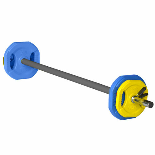 Памп штанга для аэробики 10кг диски металл обрезиненные Спортекс BP-10 5423₽