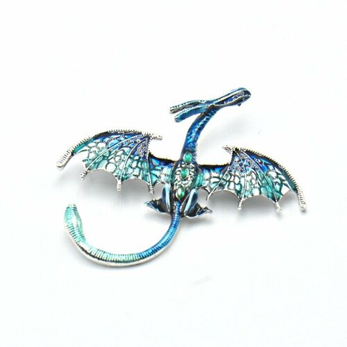 Брошь Silver WINGS эмаль кристаллы Swarovski 1400₽