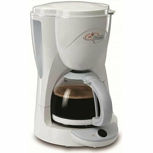 Кофемашина с фильтром DeLonghi ICM21-10 чашек белая 1000 Вт 1648100₽