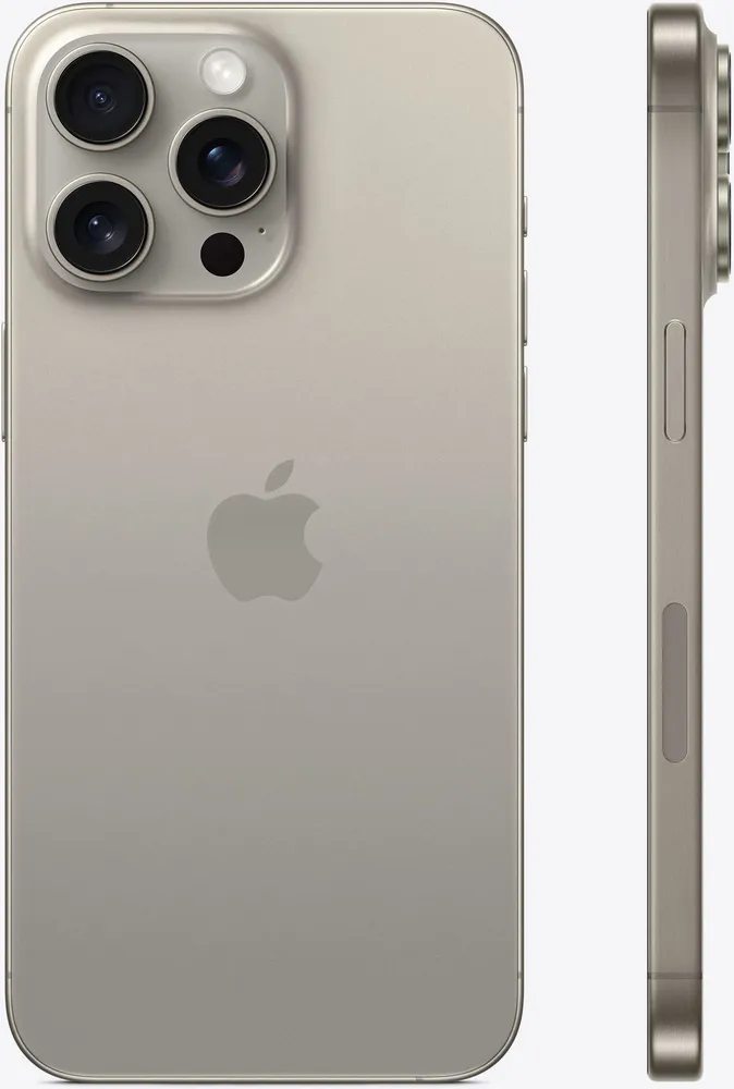 Смартфон Apple iPhone 15 Pro 256 ГБ Natural Titanium, CN, Dual nano SIM — фото 1