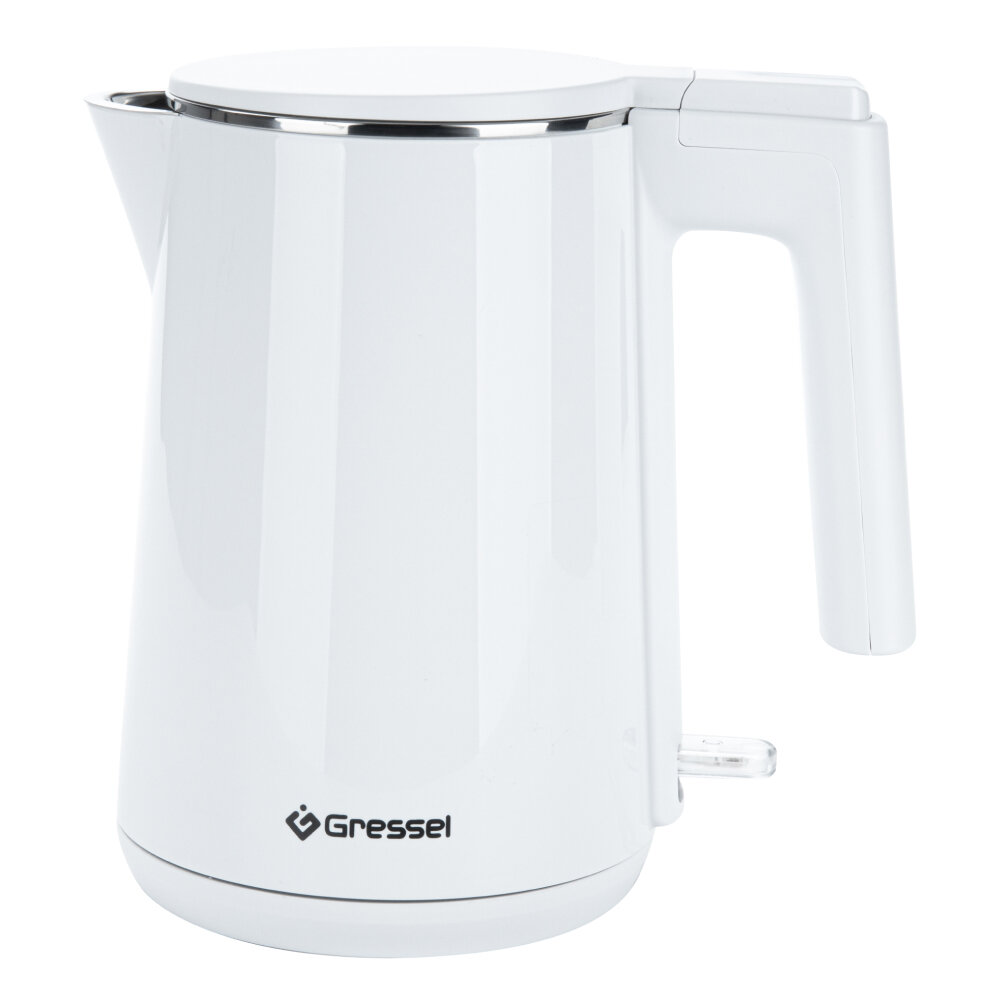 фото Чайник электрический Gressel GRK-1103 белый, объем 1л, STRIX-контроллер