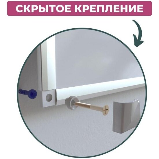 Доска магнитно-маркерная Attache Selection 90х120 Attache Economy лак, рама алл с защ от вл — фото 1