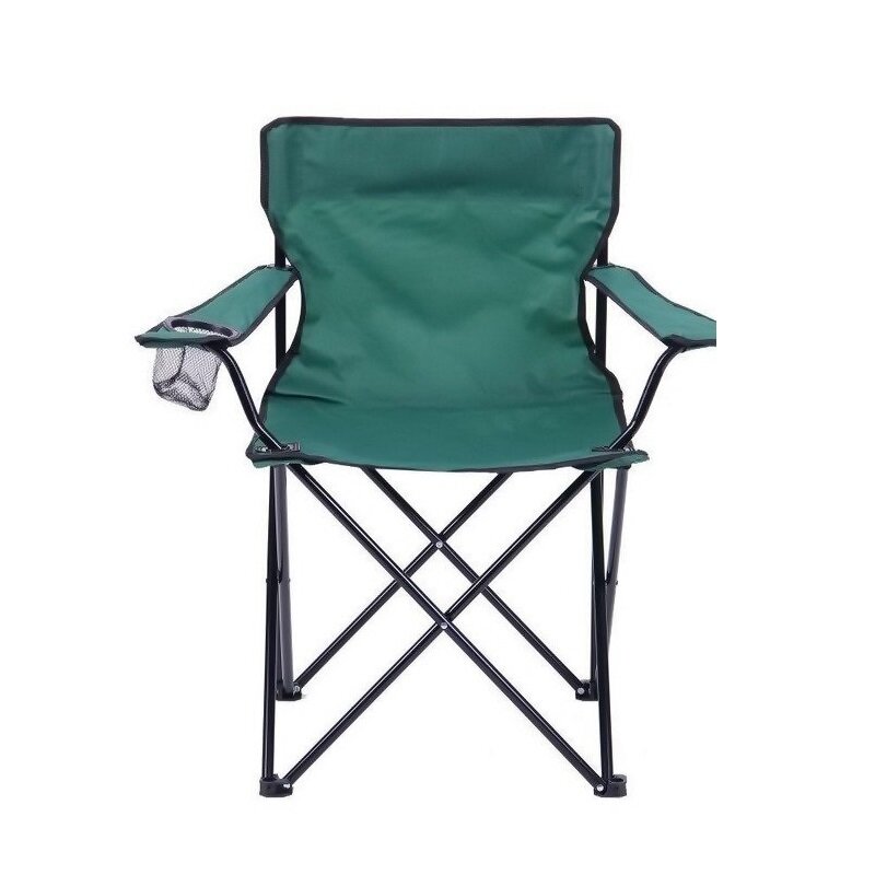 фото Стул туристический складной со спинкой и подстаканником