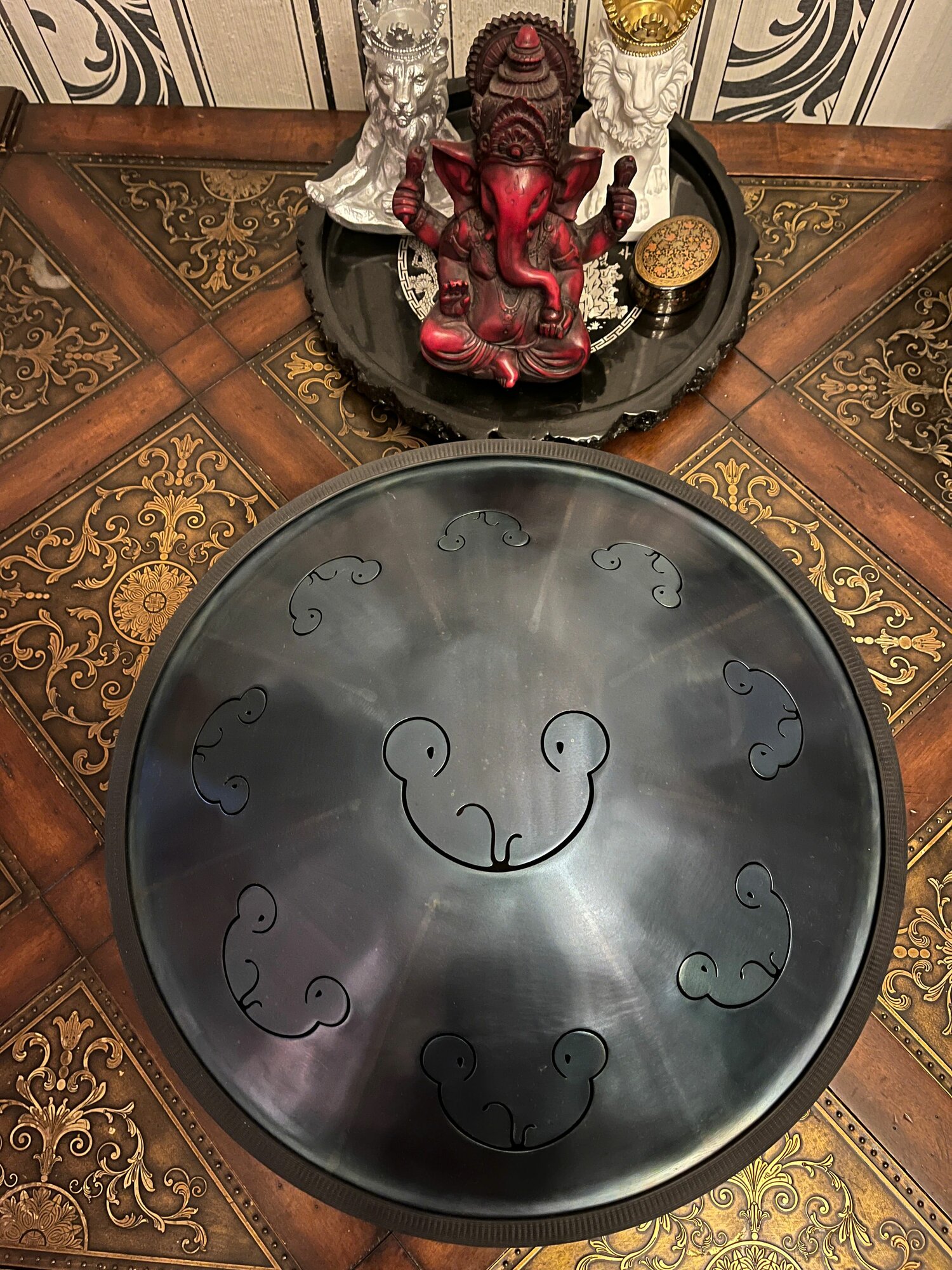 Ханг G Minor Pentatonic Frog Drums ханг, язычковый барабан, handpan, drum, hangpan, фимбо