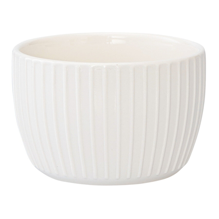 Изображение Набор из 3 чаш на деревянной подставке Liberty Jones Soft Ripples 200 мл, фарфор, белый