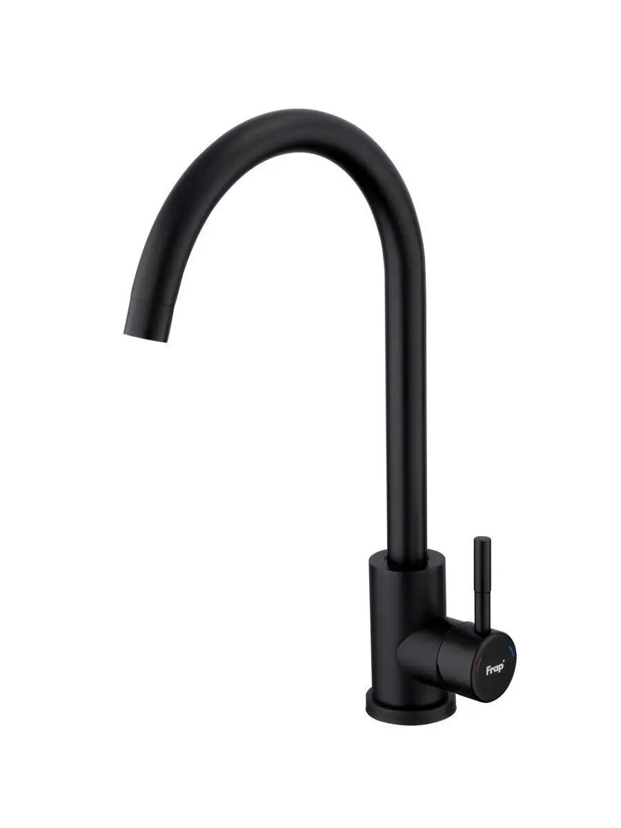 Смеситель Frap F40899-4, для кухни, черный, PVD покрытие, керамический картридж 35 мм — фото 1