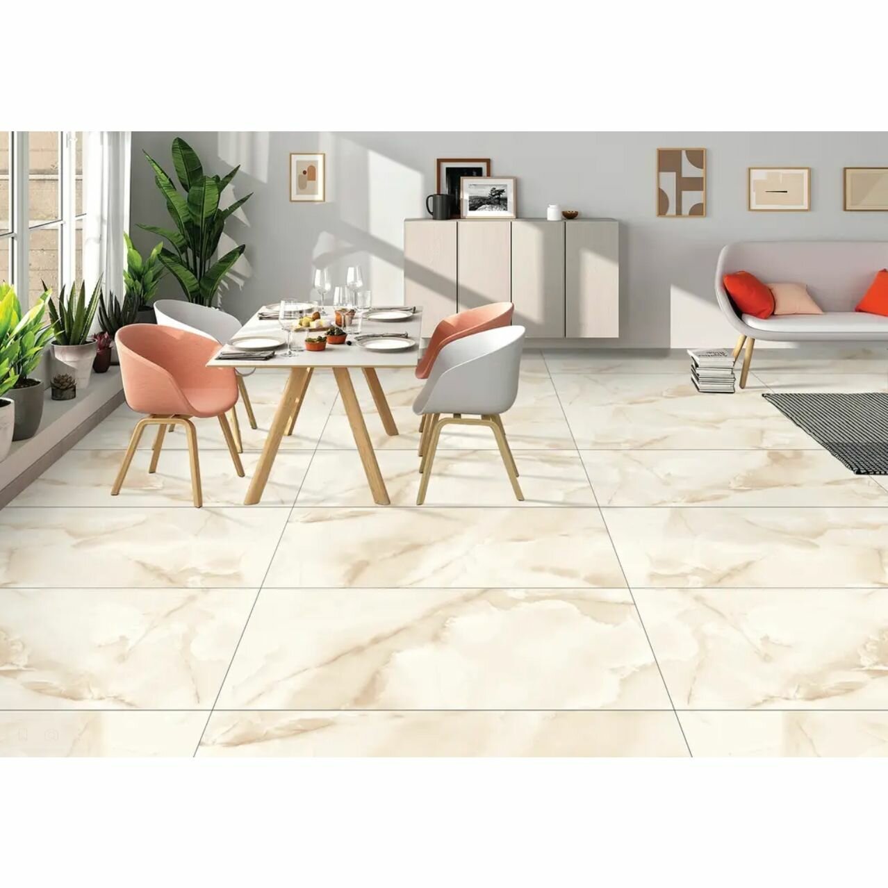 Керамогранит Gravita Mercato Onyx Crema Satin 60x120 - фото №3