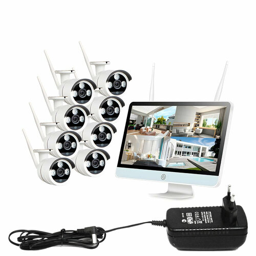 Видеонаблюдение с записью на 8 камер ОктаВижион 20R I-Stiv 15 Стрит-Люкс беспроводное видеонаблюдение с записью комплект видеонаблюдения цена 49255₽