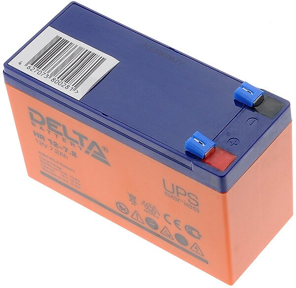 Аккумуляторная батарея Delta HR 12-7.2 — фото 1
