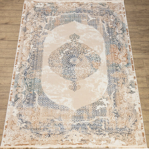 Изображение товара Ковер, Прямой, Бежевый, Серый, Золотисто-жёлтый, Синий, Сине-зеленый, Классический, Винтажный, на пол, в гостиную, спальню, в ассортименте (80 см. на 150 см.)