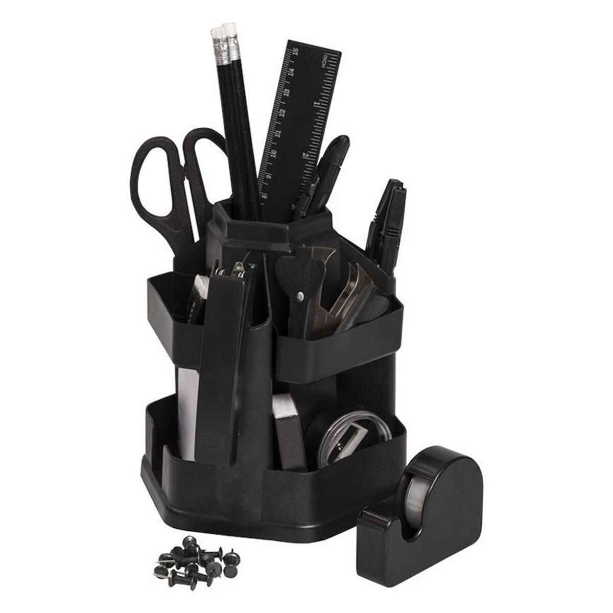 Канцелярский набор для рабочего стола вращающийся 17 предметов DOLCE COSTO