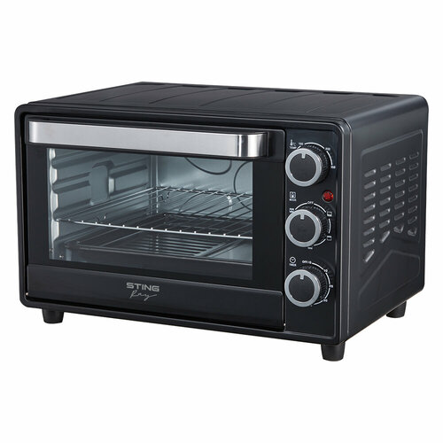 Духовка духовой шкаф мини-печь STINGRAY ST-EO128A 28 литров 5 режимов конвекция черный жемчуг 17801₽