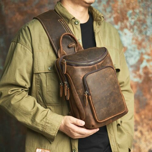 Сумка кросс-боди NASVA, желто-коричневый