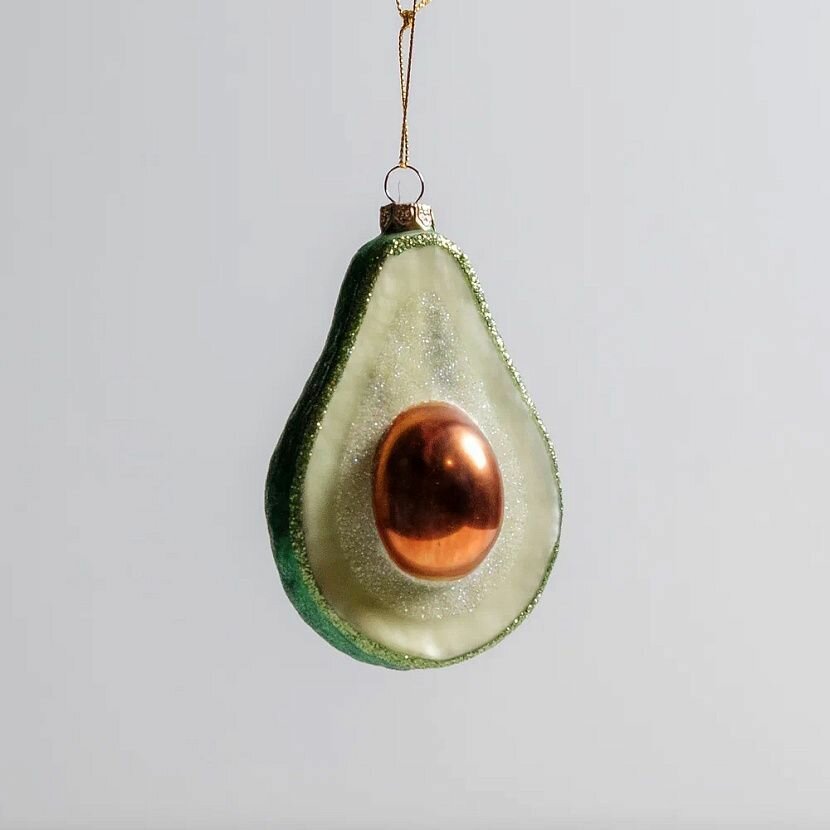 Half Avocado Набор ёлочных игрушек 4 шт. — фото 1