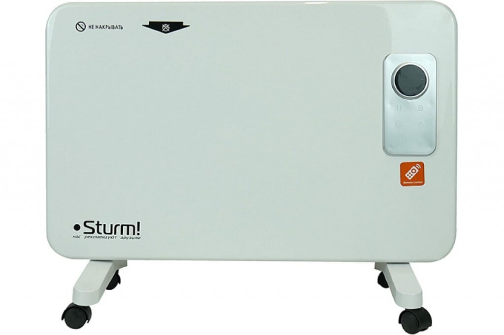 Конвекторный обогреватель 2 реж пульт ДУ дисплей термостат напольн/настен Sturm арт. CH1000D