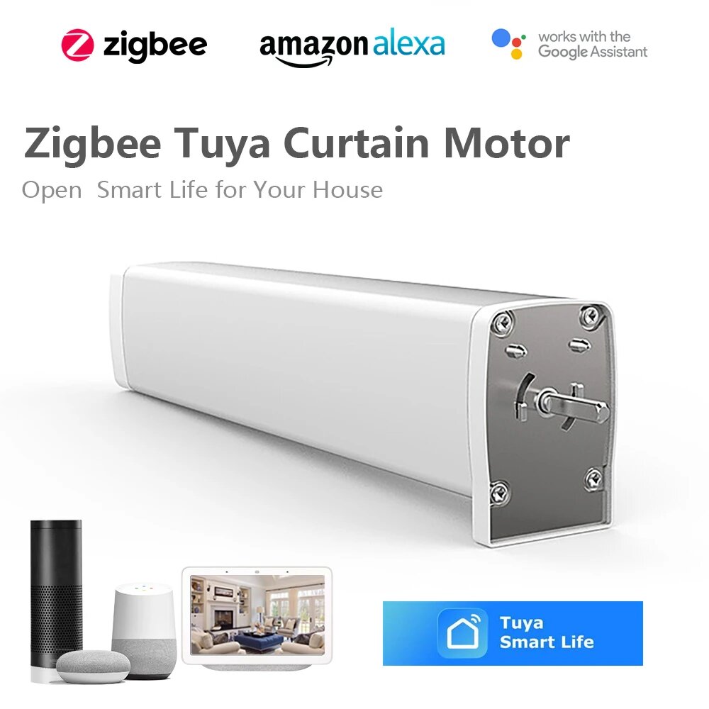 Электрический привод для штор Tuya Smart Life Zigbee, EU PLUG