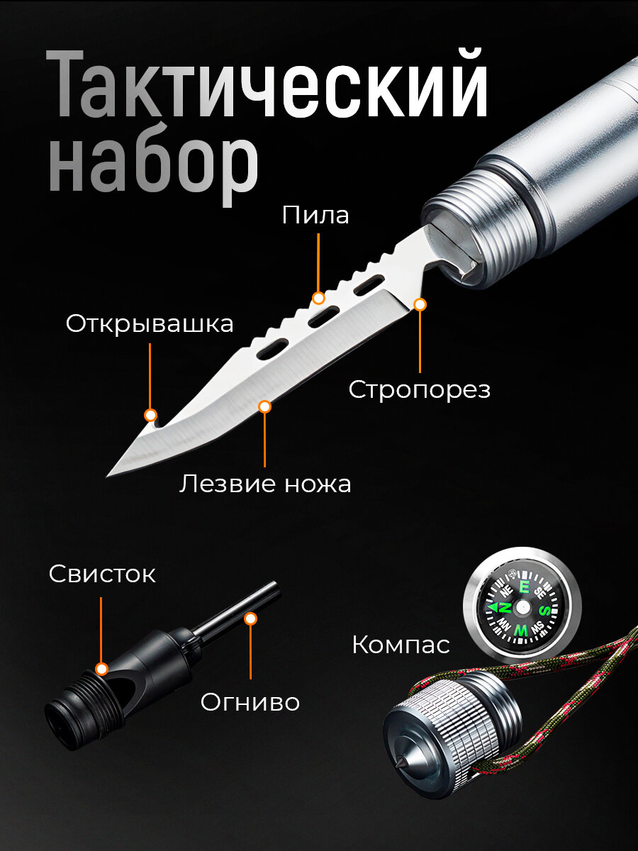Лопата Conflate автомобильная, складная, саперная, туристическая, штыковая, 17в1, мультитул, 2-х секционная — фото 1