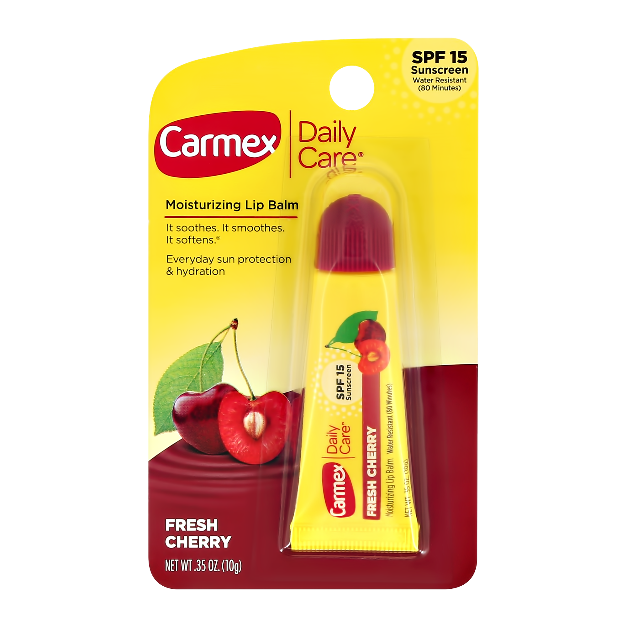 Бальзам для губ увлажняющий CARMEX вишня в тубе SPF - 15, 10 г