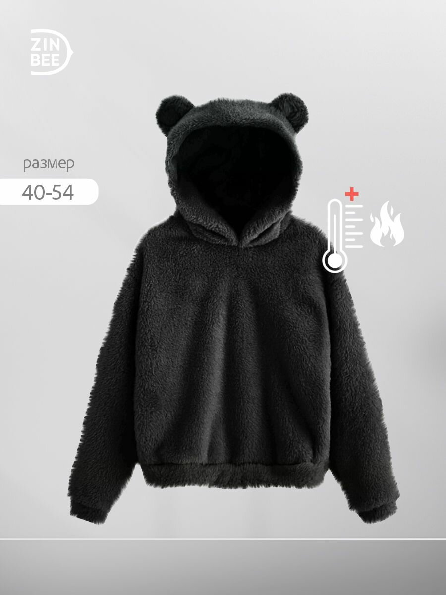 Толстовка размер 3XL, , черный, Черный