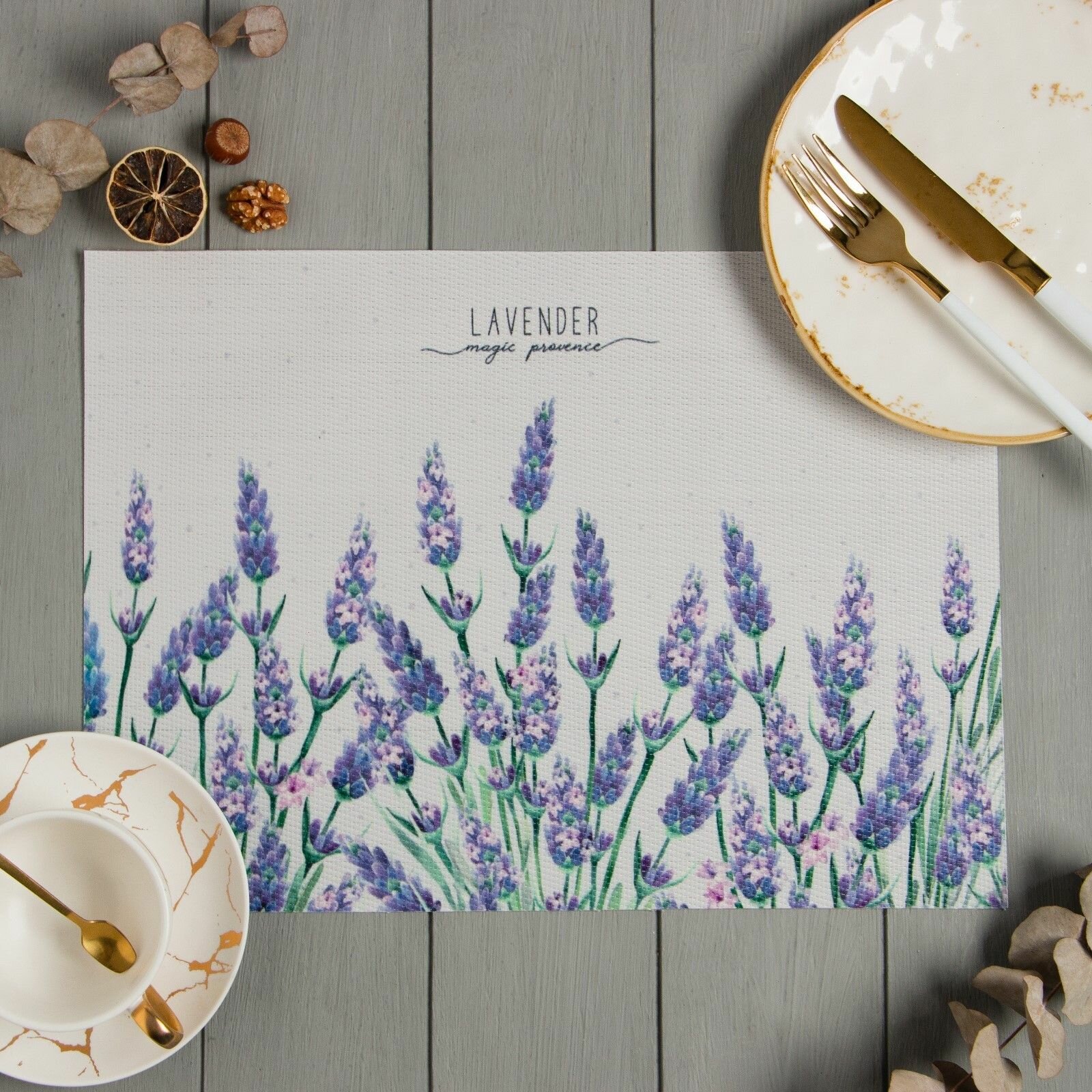 Салфетка на стол Доляна. Лаванда  ПВХ 40 29 см