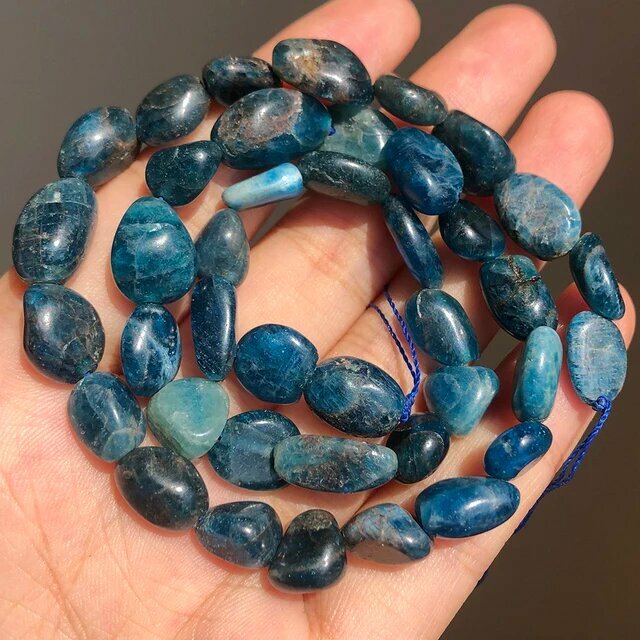 Куою натуральные бусины из амазонита, апатита, ларимара и кварца