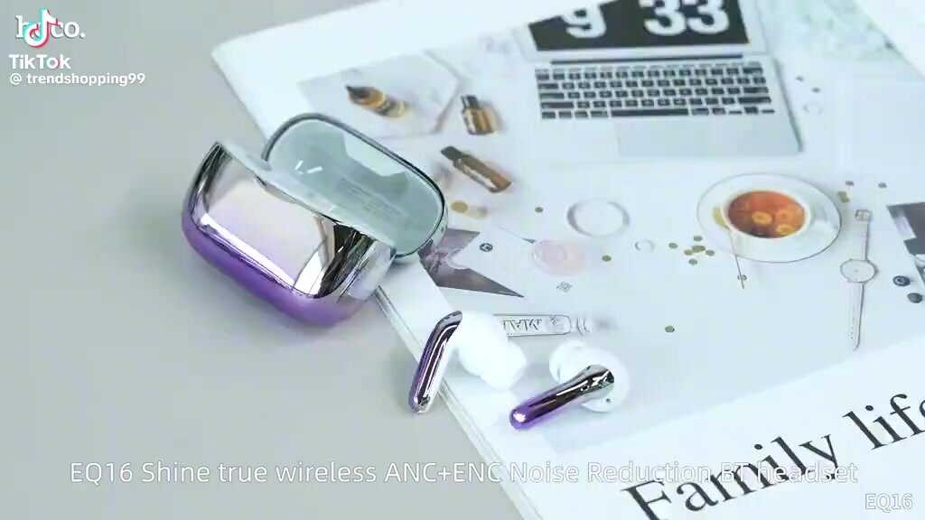 TWS-наушники HOCO EQ16 ANC с поддержкой Bluetooth 5,3 и активным шумоподавлением черные — фото 1