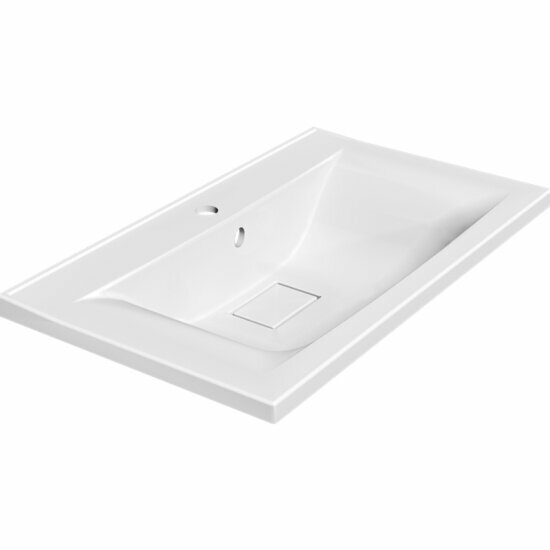 Раковина Paola для ванной Elegante полувстраиваемая 75х45х15 см прямоугольная