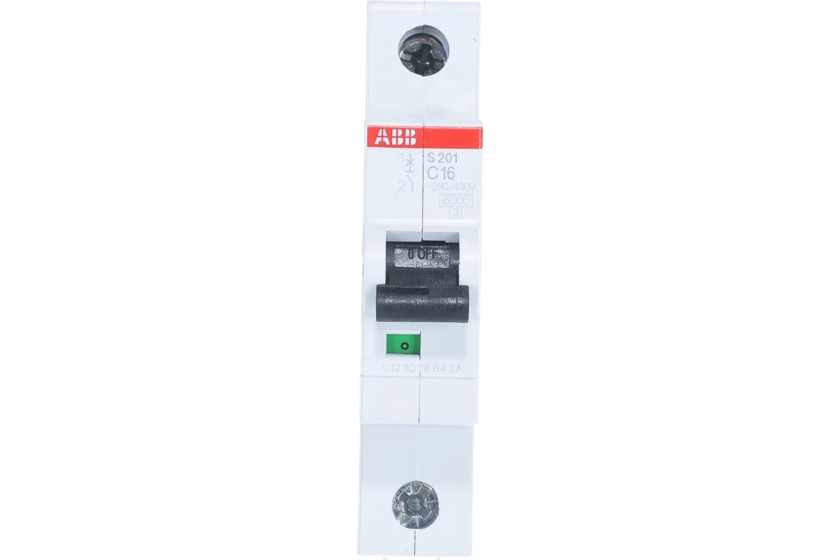 Выключатель автоматический 1-пол. (1P) 16А C 6кА S200 ABB 2CDS251001R0164 ABB