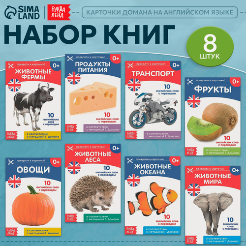 Изображение товара Набор обучающих книг по методике Г. Домана на английском языке 24 стр.