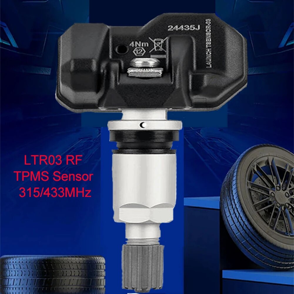 LAUNCH LTR03 RF TPMS датчик 315 433 МГц программируемый инструмент для ремонта шин датчик контроля давления в шинах для i-TPMS CRT501 CRT500E, 4 PCS — фото 1