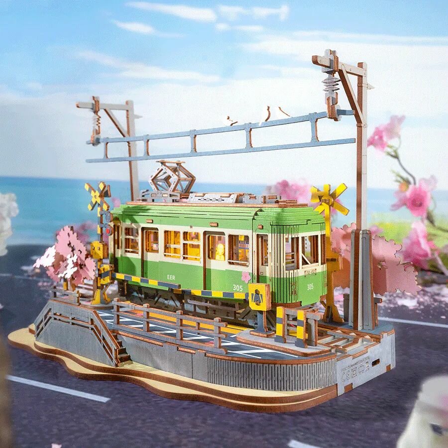 Деревянный конструктор Путешествие по сакуре Robotime Sakura Journey — фото 1