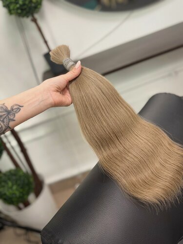 Изображение товара Волосы для наращивания, натуральные 100% , срез натуральный русый 42-43 см