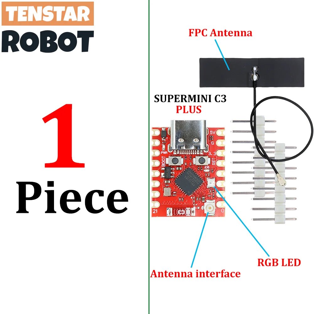TENSTAR ROBOT ESP32-C3 SuperMini Plus плата
