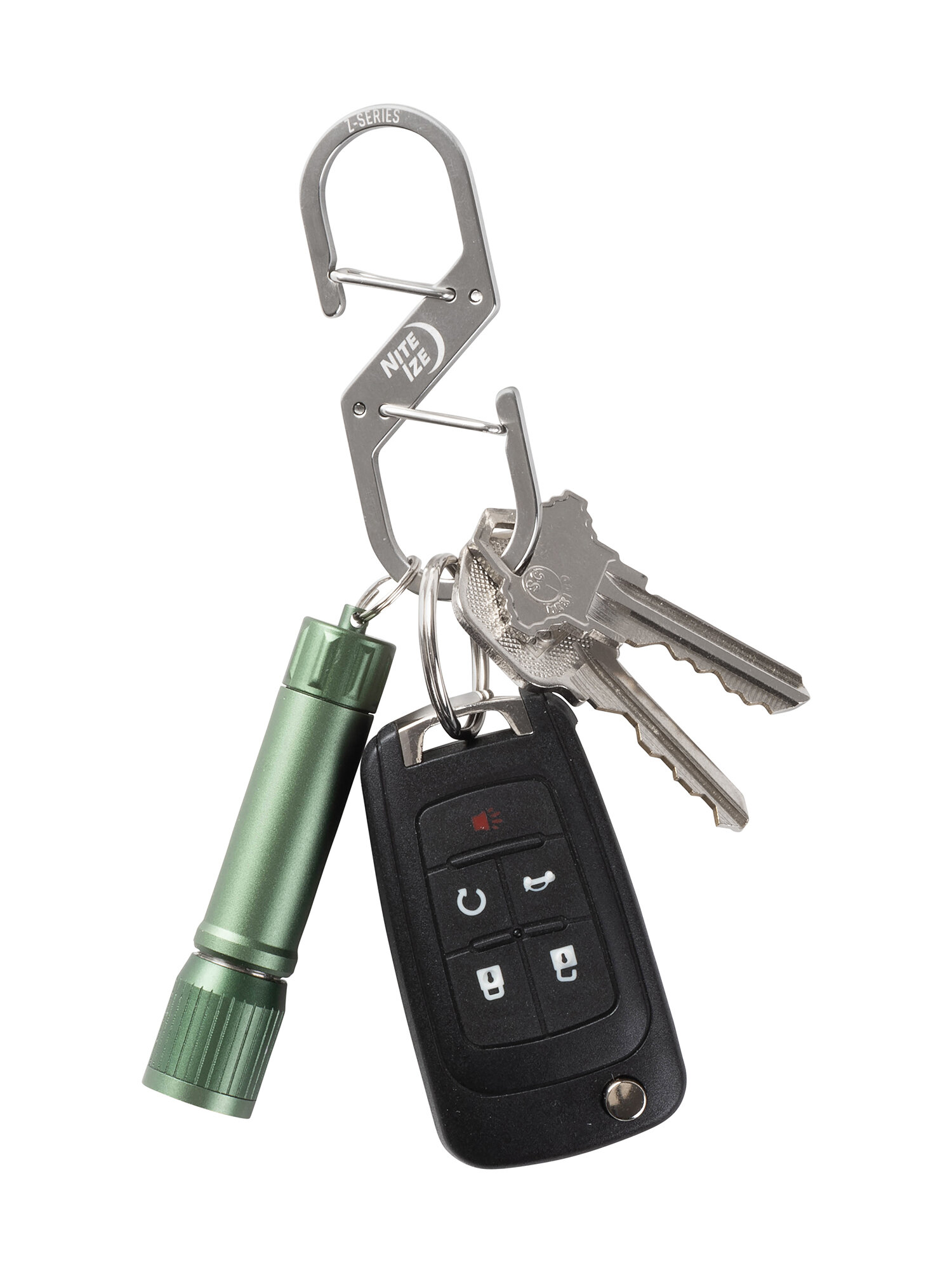 Брелок-карабин Nite Ize, серебряный — фото 1