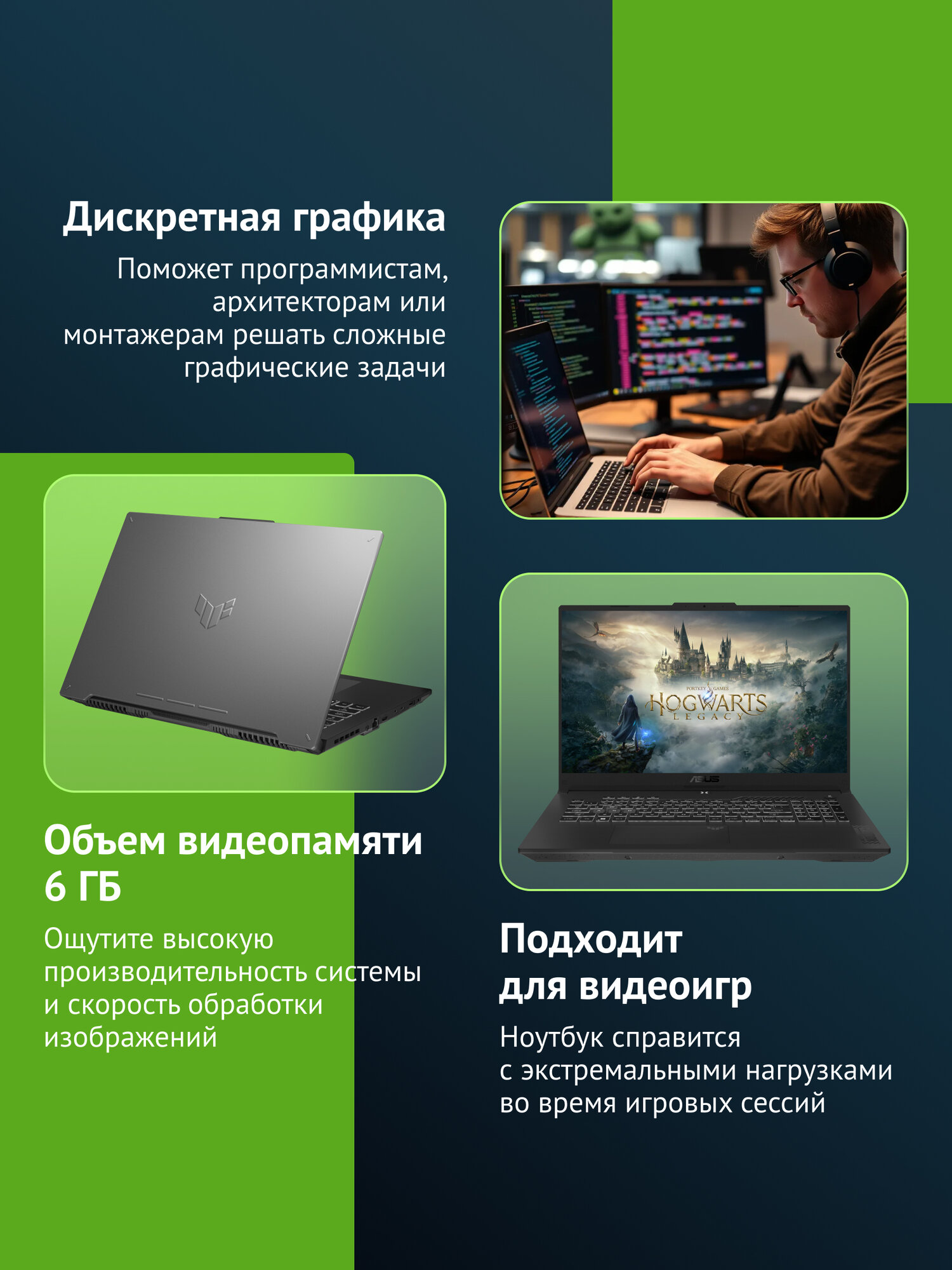 Ноутбук Asus TUF Gaming FA707NUR-HX013 17.3", IPS, AMD Ryzen 7 7435HS, DDR5 16ГБ, SSD 512ГБ, NVIDIA GeForce RTX 4050 6ГБ — фото 1