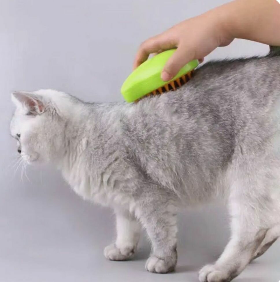 Изображение Паровая щетка-расчёска, для длинношерстных и среднешерстных животных