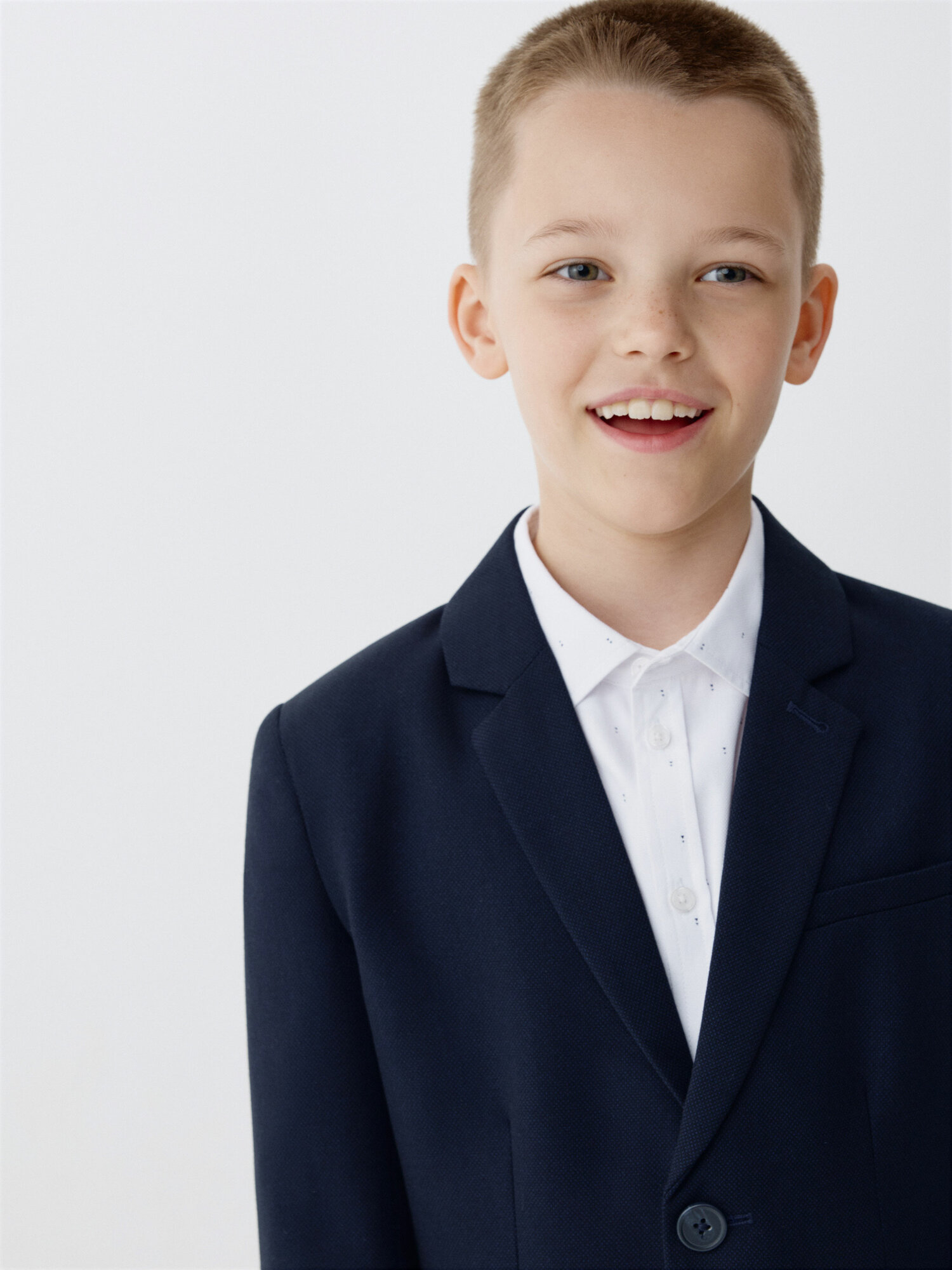 Школьный пиджак Sela, размер 152, темно-синий — фото 1