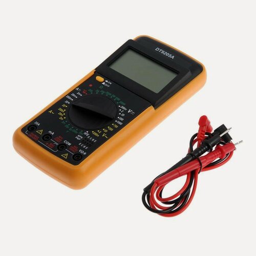 Изображение товара Мультиметр тундра DT-9205А, ACV/DCV, ACA/DCA, 200-200MΩ, 20nF-200mF, прозвон