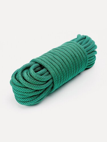 Изображение товара Веревка страховочно-спасательная "Climb" 48 прядная, черно-зеленая, d= 10 мм, 20 м