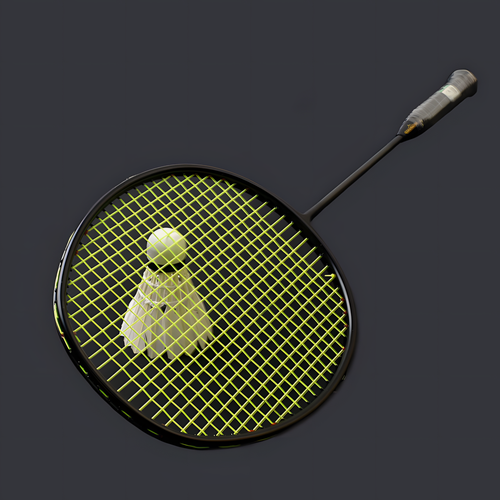 Изображение товара Ультралегкая ракетка для бадминтона Guangyu, 6U, 72 г, углеродное волокно, черно-зеленая