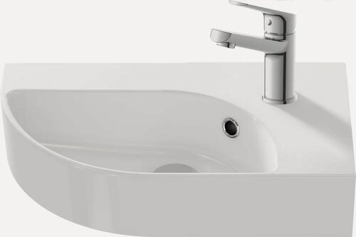 Изображение товара Комплект 2 в 1 Раковина маленькая Cersanit камео (CAMEO) S-UM-CAM45/1-w / Смеситель Флавис (Flavis) 63034