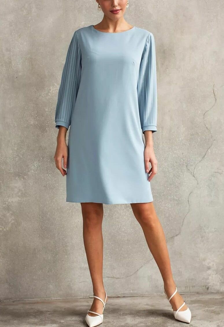 Платье , размер 48, голубой