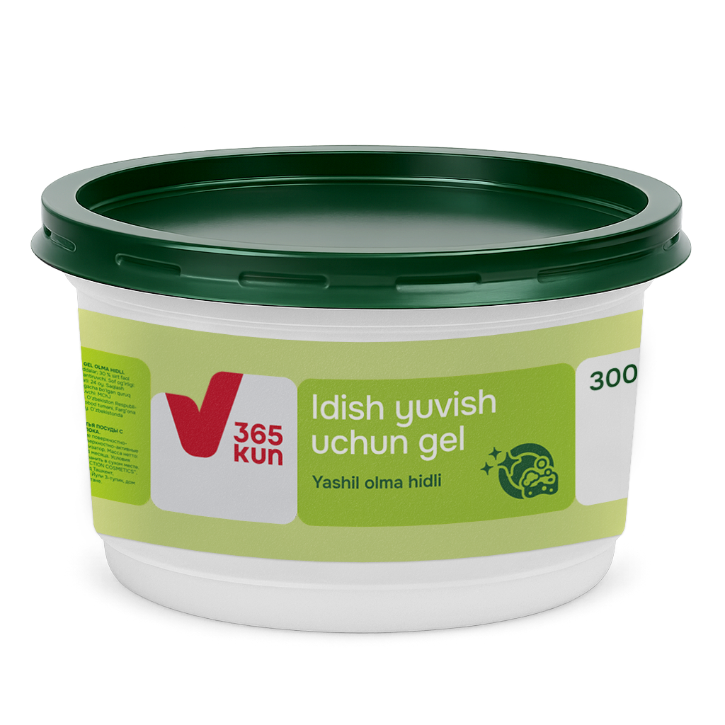 Гель для мытья посуды 365 KUN «Яблоко», 300 мл