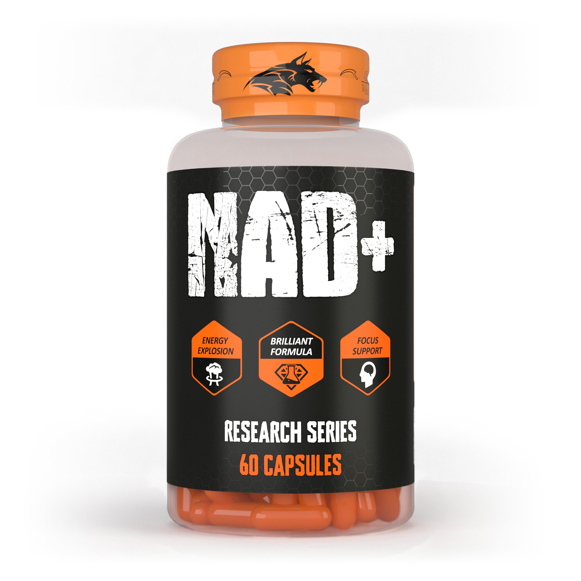 NAD+ 500 мг-60 капсул кофермент энергии, антиэйдж