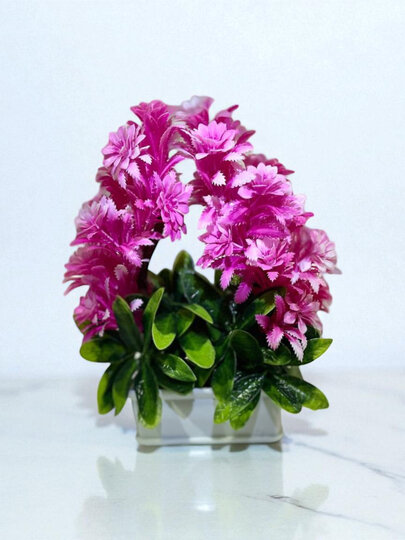 Искусственные цветы в горшках Н-84, высота 25-30 см, декор для дома