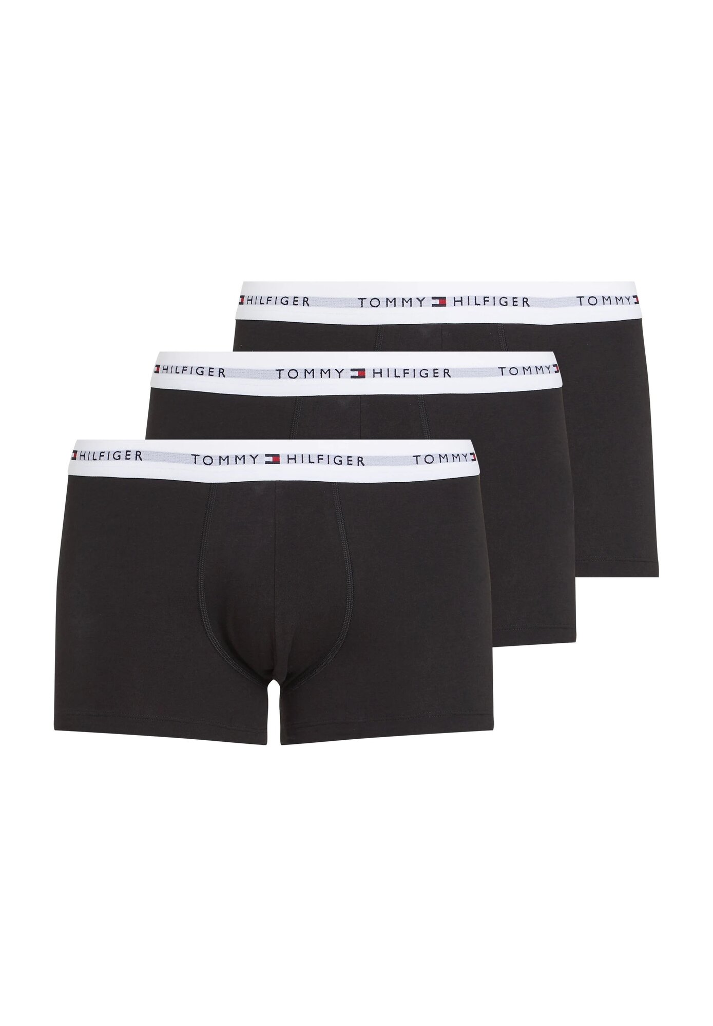 Трусы TOMMY HILFIGER, комплект из 3 шт., размер LG, black/white