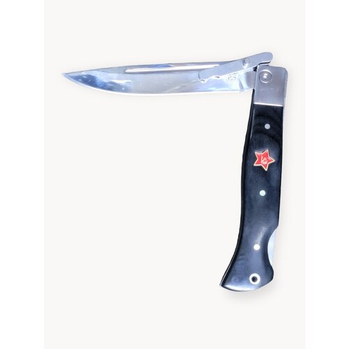 Финка НКВД, складной, высоколегированная сталь, углепластик, Acid Stone Wash, 27 см